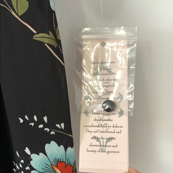 NWT Nanette Lepore Smock Neck Floral Midi Dress - Picture 7 of 7